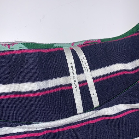 Anthropologie Floral and Striped Peplum Tunic - Women’s Size Medium - Picture 6 of 9